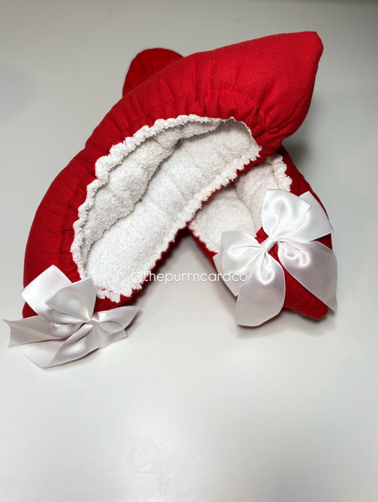 Red and white soakers